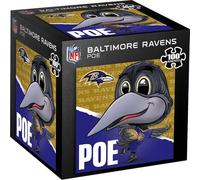 MasterPieces Puzzle 100 pièces sous licence NFL pour enfants - Ravens de Baltimore - Poe - 25,4 x 25,4 cm