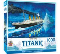 Masterpieces Puzzle de 1000 pièces pour adultes, famille ou enfants - Titanic Fateful Night - 48,9 x 68,9 cm
