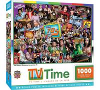 Masterpieces Puzzle de 1 000 pices, sries tlvises des annes 70, collage amusant pour adultes, famille et enfants, finition non blouissan