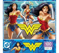 MasterPieces Puzzle de 100 pièces pour enfants - Wonder Woman - Vérité, amour et justice - 35,6 x 48,3 cm