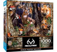 Masterpieces Puzzle de 1000 pièces pour adultes, famille ou enfants - Réunion forestière par Masterpieces - 48,9 x 67,9 cm - Entreprise familiale américaine de puzzle