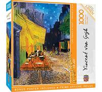 MasterPieces Puzzle de 1000 pièces pour adultes, famille ou enfants - Terrasse du café la nuit - 48,9 x 68,9 cm