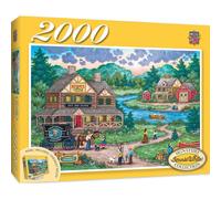 Masterpieces Puzzle de 2 000 pices pour adultes, famille ou jeunes Pcheurs des Adirondacks 99,1 x 68,6 cm