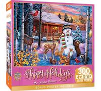 MasterPieces Puzzle de Noël EZ Grip 300 pièces - Visiteurs d'hiver - 45,7 x 61 cm