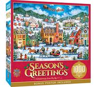 MasterPieces Puzzle de vacances de 1000 pièces - Réveillon de Noël - 48,9 x 68,9 cm