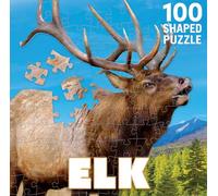 Masterpieces Puzzle Elk 100 pièces, Portable, Mixte Adulte, Thème Chasse Élan