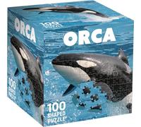 MasterPieces Puzzle en forme de 100 pièces pour enfants - Orca - 28,2 x 30,1 cm