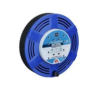 Masterplug Cassette Câble Bobine 240V 10A 4-Socket Thermique Ajourée Bleu 15m