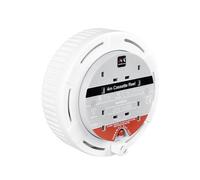 Masterplug Cassette Câble Bobine 240V 13A 4-Socket Thermique Ajourée Blanc 4m