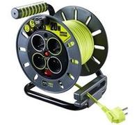 Masterplug Pro-XT Câble d'extension à quatre prises, 13 ampères, câble vert de 20 mètres