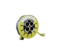 Masterplug enrouleur de bricolage nomade 8 m h05vv-f 3g1,5 avec disjoncteur thermique
