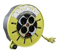 Masterplug Pro-XT Rallonge à quatre prises, 8 mètres, 16 ampères, câble vert