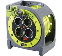 Masterplug Rallonge enroulable HME15164SL-PX Pro XT 3680 W 250 V Gris/Vert 15 m