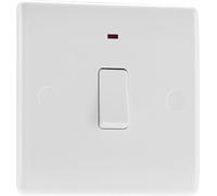 Masterplug Interrupteur double pôle moulé avec témoin 20 A