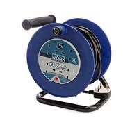Masterplug LDCC2513-4BL-MP 13A 4 Prises Enrouleur De Câble Bleu 25 Mètres 240V
