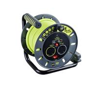 Masterplug Pro-Xt Ouvert Câble Bobine 240V 13A 2-Socket & 2 USB (2.1A Partagé)