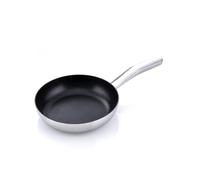 MasterPRO Alessi Bones - Pan de 16 cm en acier inoxydable - Quantanium intérieur Whitford - Finition mate extérieure - Long Hollow Hollow Handle Soldat - Convient à l'induction
