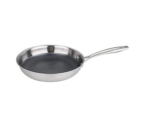 MasterPRO Bergner Hi-Tech 3 | Poêle antiadhésive de 20 cm | Acier inoxydable avec Texture en nid d'abeille |Revêtement antiadhésif 3 couches | Batterie de Cuisine | Tous les types de cuisinières