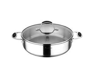 Masterpro Casserole 28 x 7,5 cm avec capacité de 4,5 l en acier inoxydable Bergner collection Foodies