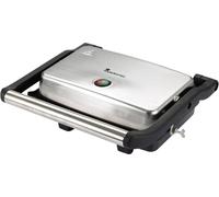 MasterPRO électrique Grill à contact revêtement anti-adhésif, boîtier Cool-Touch, protection contre la surchauffe noir,acier inoxydable