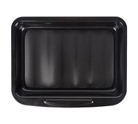 MasterPRO Foodies - 39.8x33.1x1.7cm Cookie Tray - en acier en carbone - Compter sur le relief ondulé - Couleur noire - totalement anthiadif