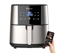 MasterPro Foodies | Friteuse sans Huile |AirFryer XXL Contenance 6L Puissance 1800W | Avec Écran LED Tactile et Panier Antiadhésif | Friteuse à air | 8 Fonctions en 1