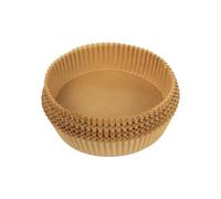 MasterPRO Foodies - Papier de Cuisson pour friteuse - sans BPA - 100 pièces - Moules en Papier pour friteuse 16cm avec Panier 3-4,5L - Non Blanchi