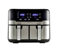 MasterPRO Rocket Duo 900 | Friteuse sans Huile | Noir | Contenance 9 L et 2100 W | Avec Écran LED Tactile et Panier Antiadhésif | Friteuse à air | 11 Fonctions en 1