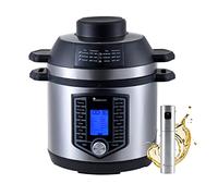 MasterPro FryCook | Kit Friteuse sans huile et auto-cuiseur 1500W et 6L avec Spray à huile | Avec 44 fonctions automatiques | Cuiseur express | 12 programmes de cuisson
