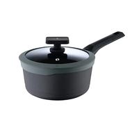 MasterPRO Gastro Reeco - Casserole avec couvercle - 16 cm et 8 cm de hauteur | Heatdot | Fonte d'aluminium recyclée | Revêtement antiadhésif | Poignée douce au toucher