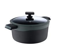 MasterPRO Gastro Reeco | Casserole avec couvercle - 20 cm et 10 cm de hauteur | Heatdot | Fonte d'aluminium recyclée | Revêtement antiadhésif | Poignées douces au toucher | Tous feux