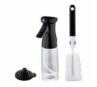 MasterPRO Goodies - 3 pièces Set Bottles/Huile/Vinaigre pulvérisateur/citron de 200 ml + entonnoir en silicone - Fabriqué dans un verre de très bon - Huile de couverture en silicone
