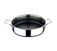 MasterPro Hi-Tech 3 - Casserole de 28 cm - En acier inoxydable avec structure en nid d'abeille - Triple revêtement - Ustensiles de cuisine - Convient pour tous les types de cuisinières
