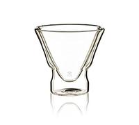 MasterPro Mixology Lot de 2 verres à cocktail en borosilicate Transparent Compatible avec les changements brusques de température Double verre Passe au lave-vaisselle Sans toxiques 230 ml