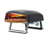 MasterPRO Napoli Four à pizza portable à gaz, cuisson rapide et uniforme, puissance jusqu'à 500 °C, pizzas prêtes en 60 secondes, sac de transport et plateau en pierre inclus