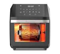 MasterPRO Rocket 1100 | Friteuse four sans huile | Friteuse à air chaud | Capacité de 11 L et puissance de 1800 Watt | Écran tactile LED et panier antiadhésif | Noir | Température réglable 80-200ºC