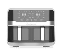 MasterPRO Rocket Duo 900 - Friteuse double 9 litres 2400w - Contrôle de la durée et de la température - Affichage numérique - Paniers en aluminium faciles à nettoyer - Contrôle par smartphone