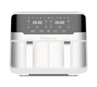 MasterPRO Rocket Duo 900 | Friteuse Double sans huile | Blanc | Capacité de 9 L et puissance de 2100 W | Écran tactile LED et panier antiadhésif | Friteuse à air chaud | 11 Fonctions en 1