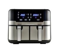 MasterPRO Rocket Duo 900 | Friteuse sans Huile | Noir | Contenance 9 L et 2100 W | Avec Écran LED Tactile et Panier Antiadhésif | Friteuse à air | 11 Fonctions en 1