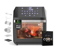 MasterPRO ROCKET - Friteuse 1800W 11L - 10 programmes - Température 30-200°C - Revêtement Ceratech - Panier rotatif, rôtissoire, déshydrateur et outil d'échantillonnage inclus