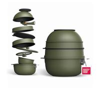 Masterpro Collection – Ensemble de 10 ustensiles SHARE & PLAY, empilables, manche amovible, CERATECH