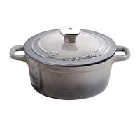 MasterPro Unique | Faitout de Cuisine de 19 cm avec Couvercle | Blanc | Fabriqué en Fonte | Anses ergonomiques | Faitout de Cuisine | Pour tous types de cuisinières BGMP-3830