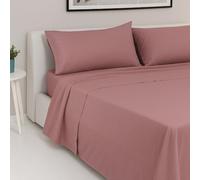 Masters House Biancheria per la Casa, Parure de lit double 100 % coton, 290 x 250 cm (poudre)