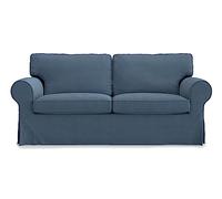 MASTERS OF COVERS Housse de canapé 2 Place pour IKEA Ektorp, Lac Bleu Housse de canapé Ektorp Protege canape en Coton, Ektorp 2er Couvre canapé, 179x88x88cm