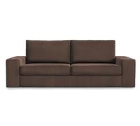 MASTERS OF COVERS Housse de Rechange Compatible avec Canapé 3 Places IKEA Kivik, 228 x 95 x 83 cm (Chocolat Brun, Velours)