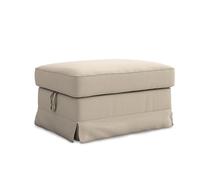 MASTERS OF COVERS Housse de Remplacement Compatible avec Le Repose-Pieds Ektorp, Ektorp Repose-Pieds Housse, Ektorp Pourf Housse, Ektorp Tabouret Housse, 82 x 62 x 44 cm (Polyester, Biscuit Beige)