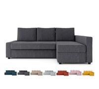 Masters of Covers Housse Friheten ajustée pour IKEA Friheten avec Housse de Chaise d'angle, Housse de Rechange pour canapé-lit, Housse sectionnelle (Gris foncé)