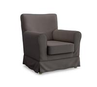 MASTERS OF COVERS Housse pour Le Fauteuil Compatible avec Fauteuil Ektorp Jennylund d’IKEA, Housse Ektorp Jennylund, 78 x 85 x 84 cm (Gris Foncé, Coton)