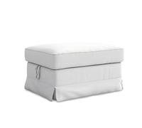 MASTERS OF COVERS Housse Remplacement Compatible avec Repose-pieds IKEA Ektorp, Ektorp Repose-Pieds Housse, Ektorp Pourf Housse, Ektorp Tabouret Housse, 82 x 62 x 44 cm (Blanc Froid, Polyester Petite)