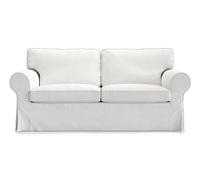 MASTERS OF COVERS Housses de canapés et de fauteuils de la série Ektorp, Housses de Protection pour Meubles, en Coton, Disponibles en différentes Couleurs (Blanc, Canapé 2 Places)